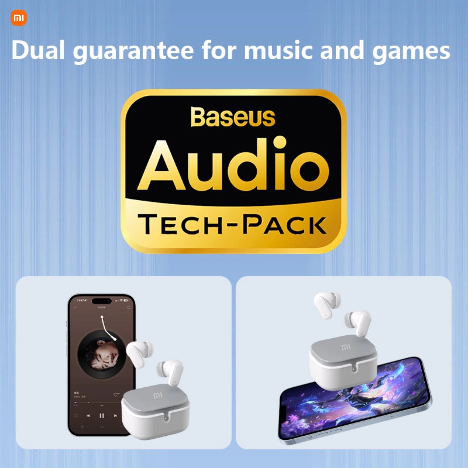 XIAOMI S35 Wireless Bluetooth Earphones with Noise Reduction, High Volume Phone Stand, Sports Games, Music in Ear Earphones